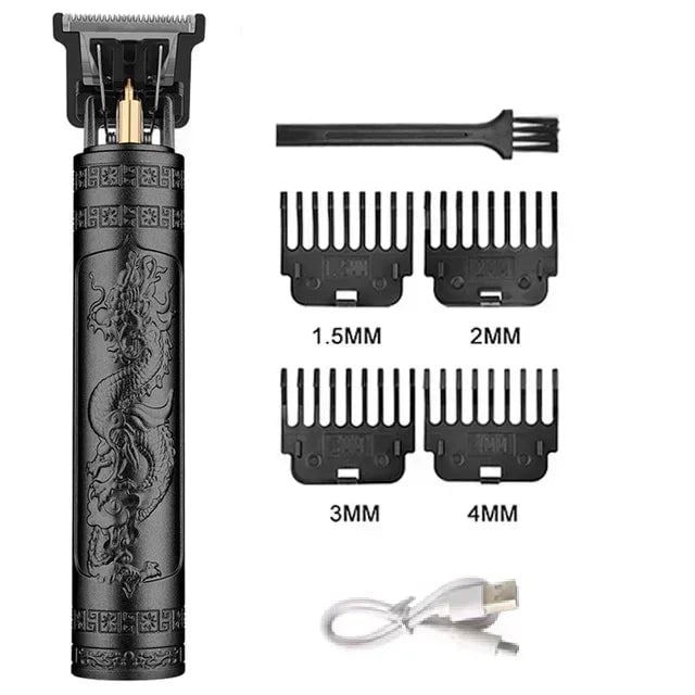 USB Electric Hair Clipper Beard Trimmer Dragon Buddha Design Pro