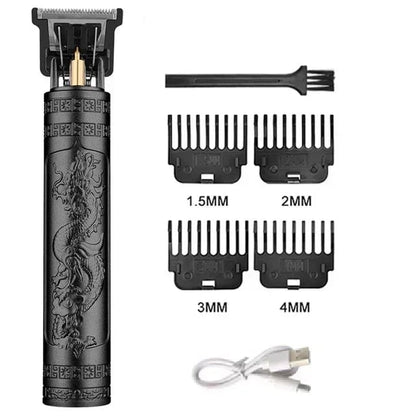 USB Electric Hair Clipper Beard Trimmer Dragon Buddha Design Pro
