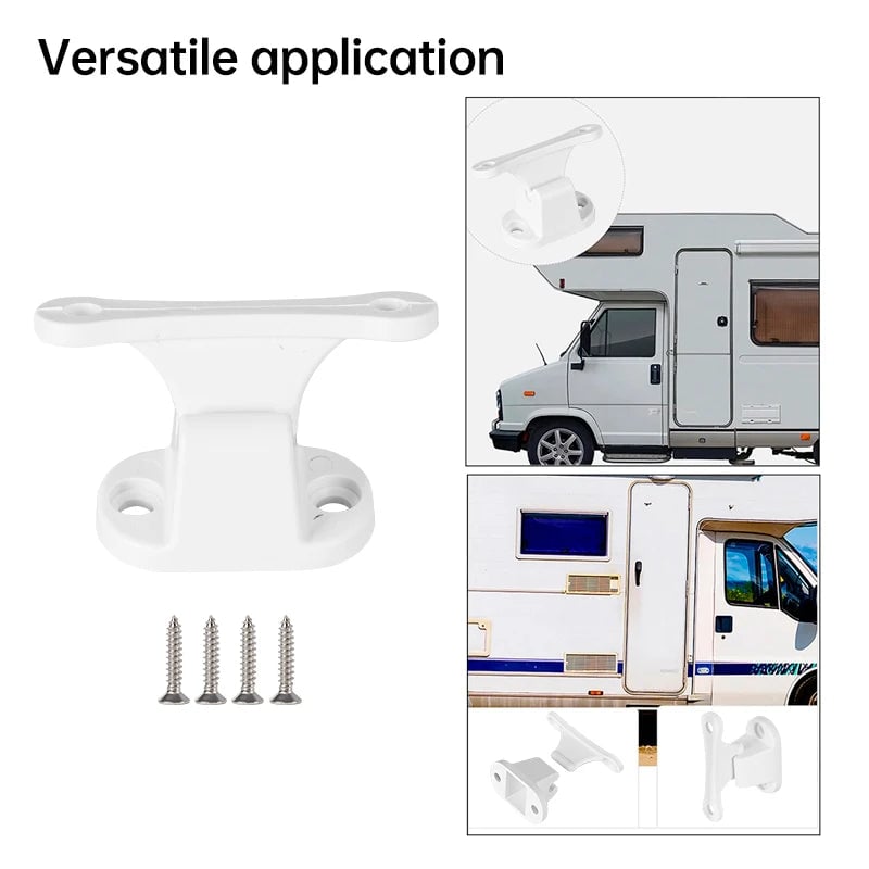 T-Shaped Motorhome Door Stopper Fixed Buckle White Black Camper