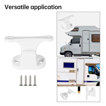 T-Shaped Motorhome Door Stopper Fixed Buckle White Black Camper
