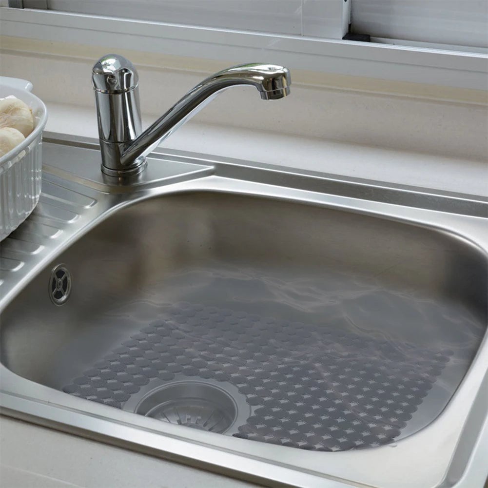 Anti-Slip PVC Kitchen Sink Mat Protector for Stainless Steel Sinks