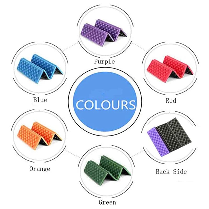 Waterproof Camping Foam Seat Pad - Lightweight Hiking Backpacking Mat