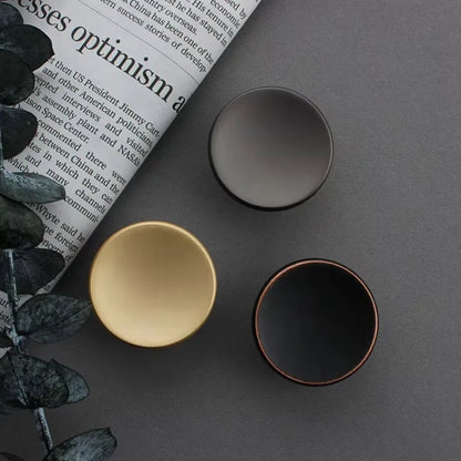 2pcs Modern Round Zinc Alloy Drawer Knobs - Kitchen Cabinet Pulls