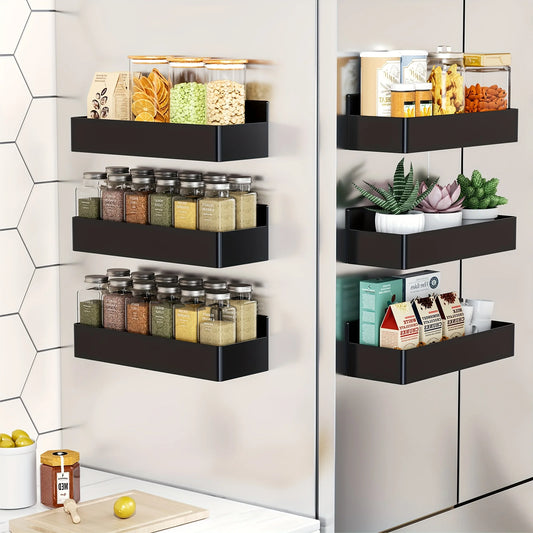 2pc Magnetic Storage Rack Set for Fridge Washing Machine Side Panel