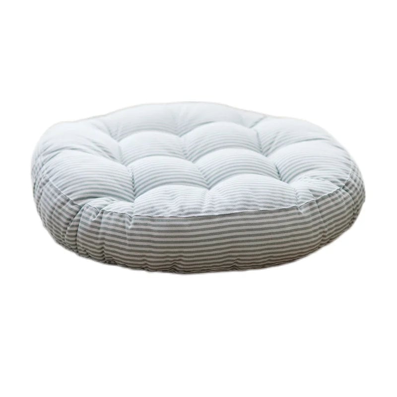 Large Round Cotton Linen Floor Cushion - Thickened Meditation Yoga