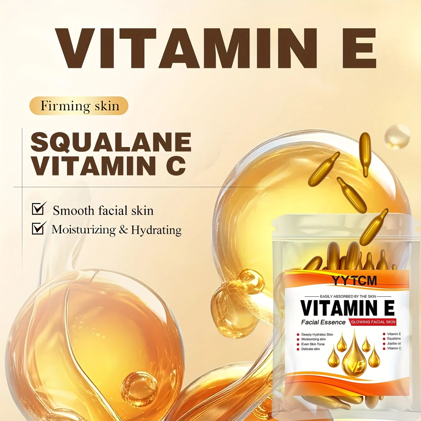 Vitamin E Moisturizing Capsules 0.4g x30 Hydrating Essence Serum