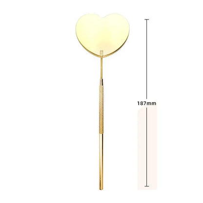 Stainless Steel Magnifying Lash Mirror - Diamond Multifunction Makeup