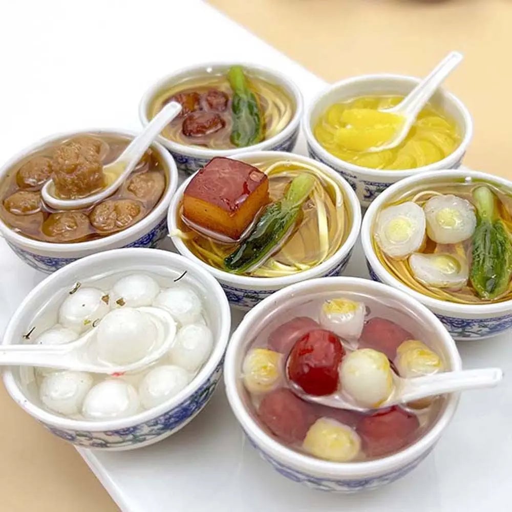 Miniature Kitchen Food Accessories Set for Dollhouse Crafts & Play