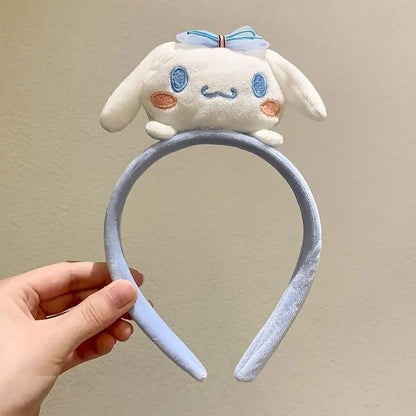 Plush Cartoon Character Headband - Pompompurin Kuromi Cinnamoroll
