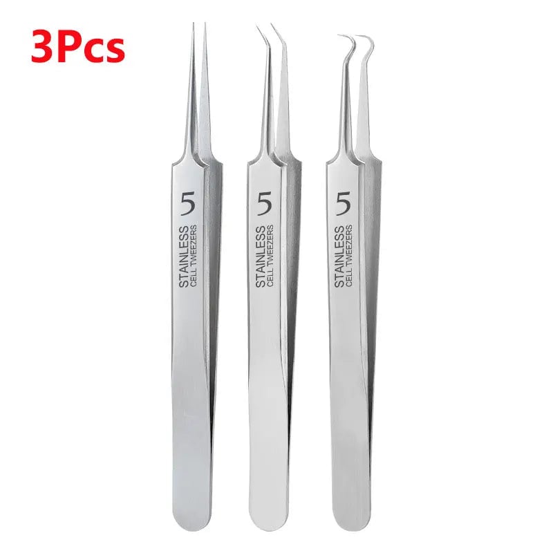 German Ultra Fine Cell Pimple Blackhead Clip Tweezers Acne Tool
