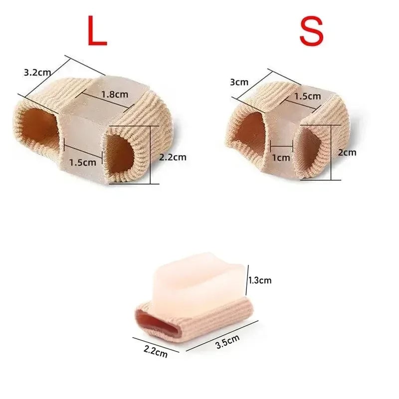 Gel Bunion Toe Separator with Fabric Lining - Silicone Spacer
