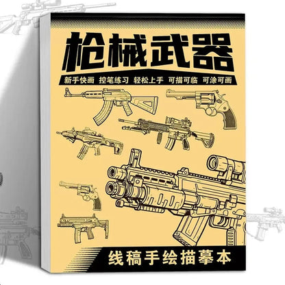 Anime Line Art Drawing Book - 48 Pages Hand-Drawn Outlines Tracing