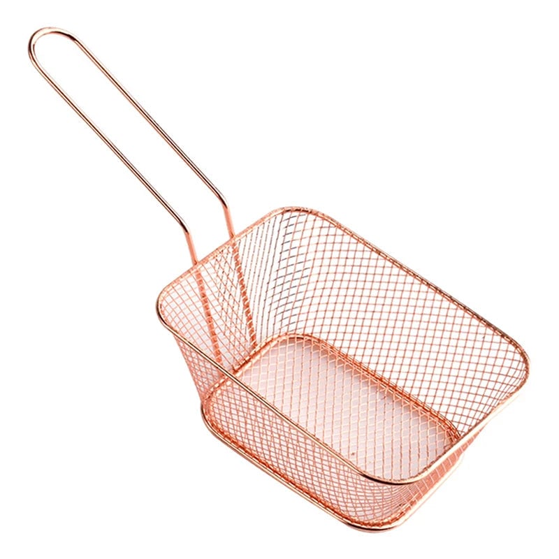 Stainless Steel Mini Square Oil-Separated Frying Basket