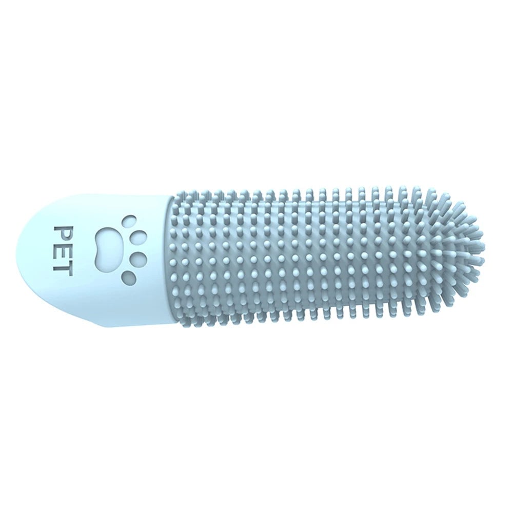 Silicone Pet Finger Toothbrush - Cat Dog Teeth Cleaning Tartar