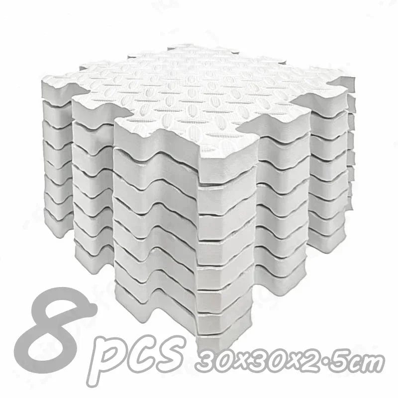 8Pcs 2.5cm Thick Nonslip Baby Play Mat Soundproof Puzzle Gym