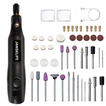 USB Cordless Rotary Tool Kit - Engraving Pen for Jewelry Metal Glass