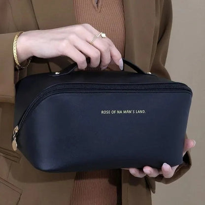 Luxury Travel Makeup Organizer Bag - Zip Cosmetic Toiletry Kit