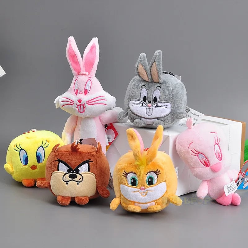 Looney Tunes Plush Keychain Set - Bugs Bunny Tweety Lola Pendant