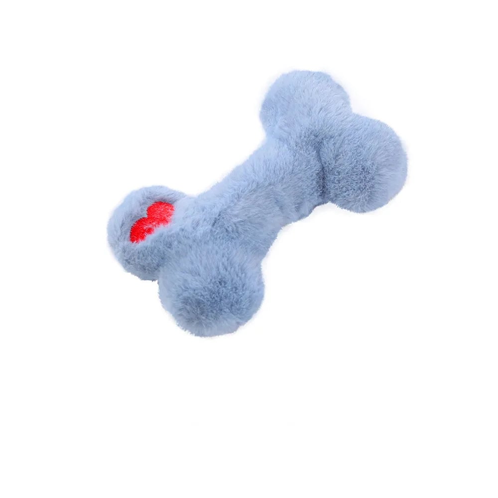Durable Non-Toxic Squeaky Bone Dog Chew Toy - Interactive Pet Toy