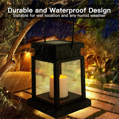 Solar LED Lantern Outdoor Garden Landscape Hanging Light Decor