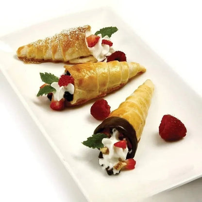 5pc Stainless Steel Cone Mold Set - Croissant Pancake Tube Baking