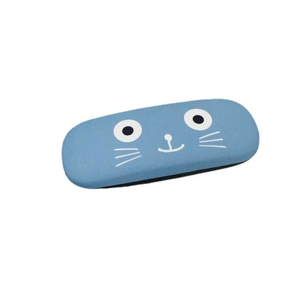 Hard Panda Kids Glasses Case with Cleaning Cloth - Portable Myopia