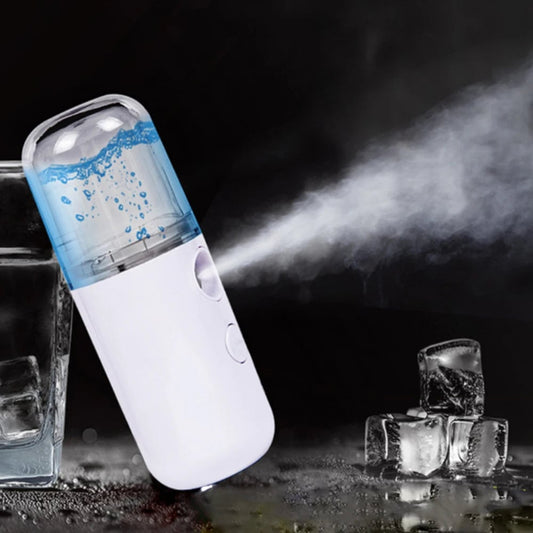 Portable Nano Steam Face Humidifier - USB Rechargeable Beauty Device