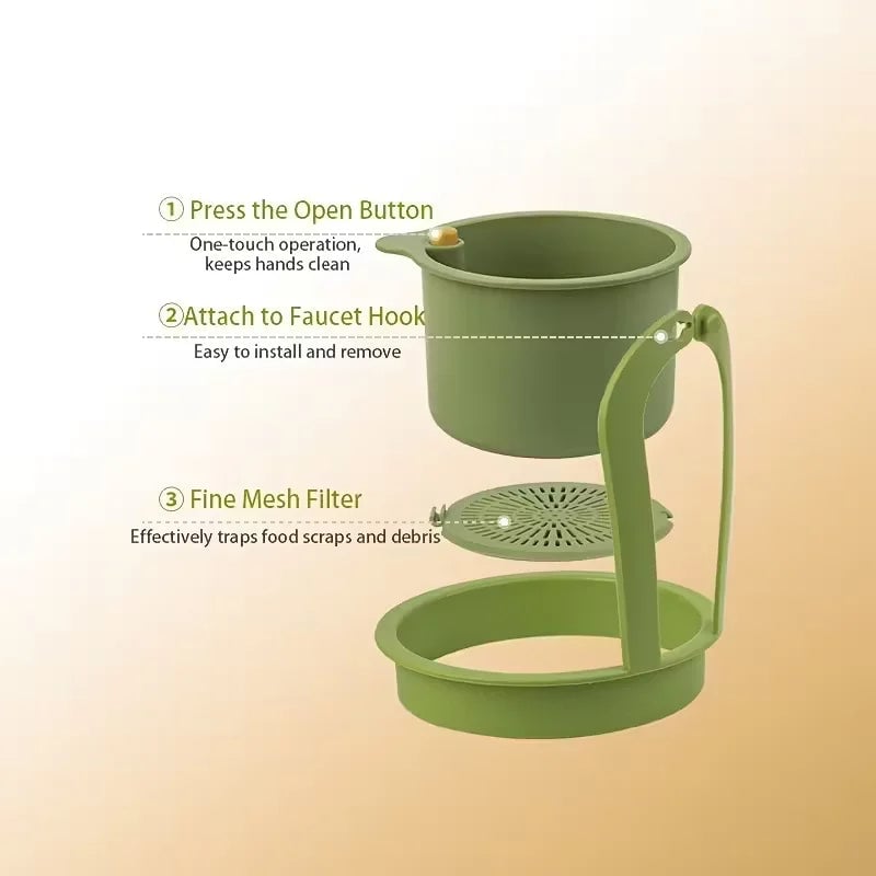 Press-Type Drain Basket Food Strainer Multi-Functional Kitchen