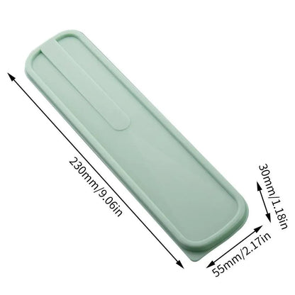 Portable Flip Cover Cutlery Storage Box - Drop Resistant Tableware
