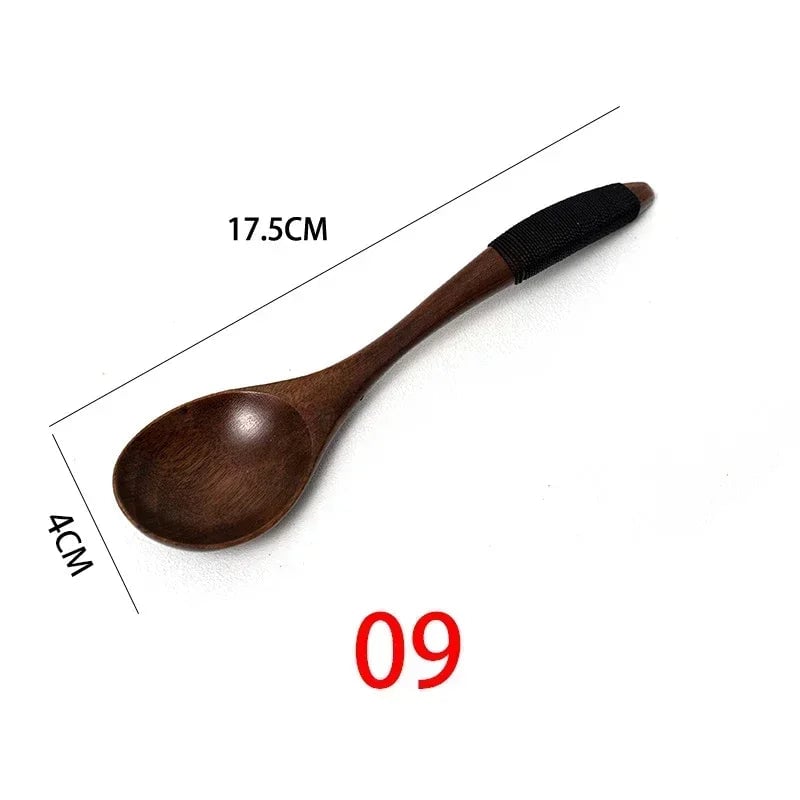Natural Wooden Cooking Spoons - Multi-Purpose Kitchen Utensil Set