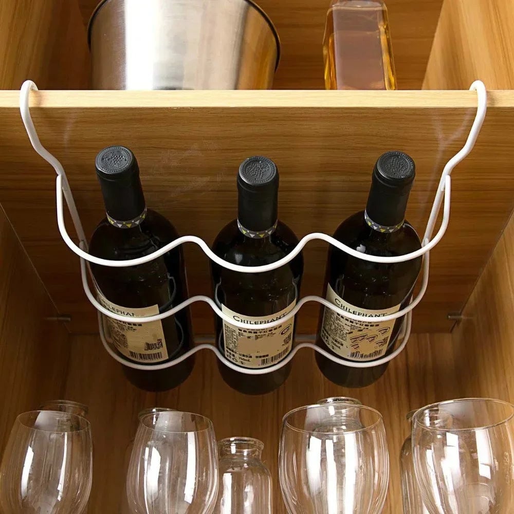 Refrigerator Organizer Rack - Beer Wine Bottle Holder Kitchen Shelf