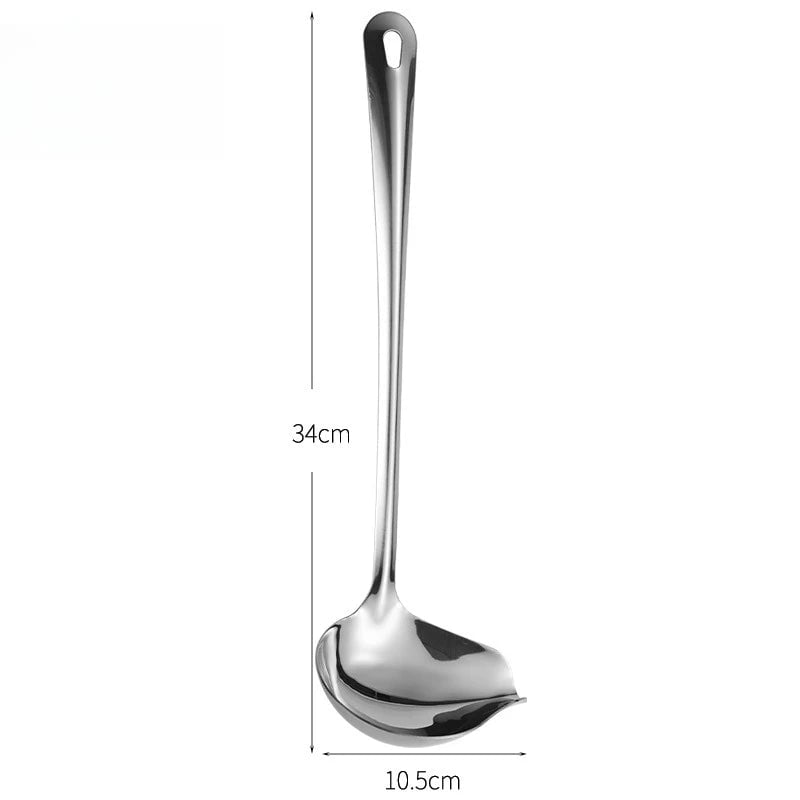 Stainless Steel Duckbill Spoon - Long Handle Sauce Serving Spoon