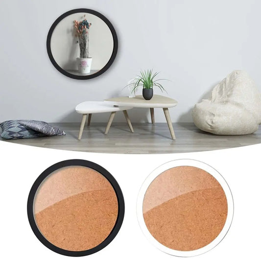 Round Wooden Picture Frame Wall Mount Circle Photo Holder DIY Kit