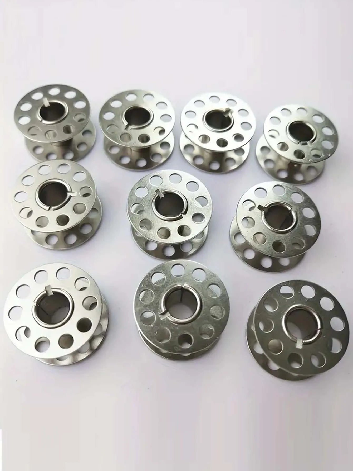 Stainless Steel Sewing Machine Bobbins Metal Pack - Universal Fit