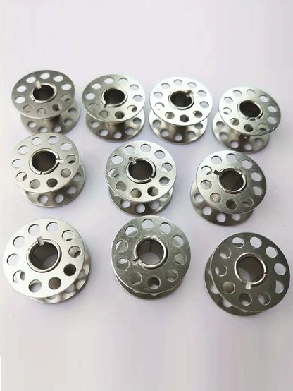 Stainless Steel Sewing Machine Bobbins Metal Pack - Universal Fit