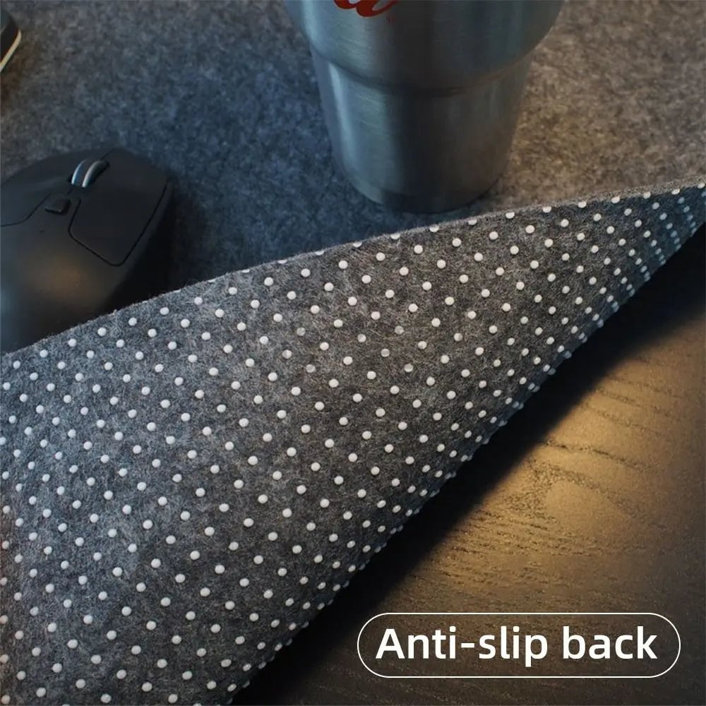 Large Wool Felt Gaming Mouse Pad Non-Slip Desk Mat for Keyboard