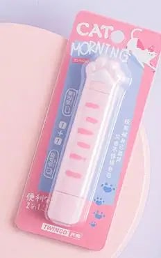 5mm Cat Claw Correction Tape School Supplies Set with Glue Dots
