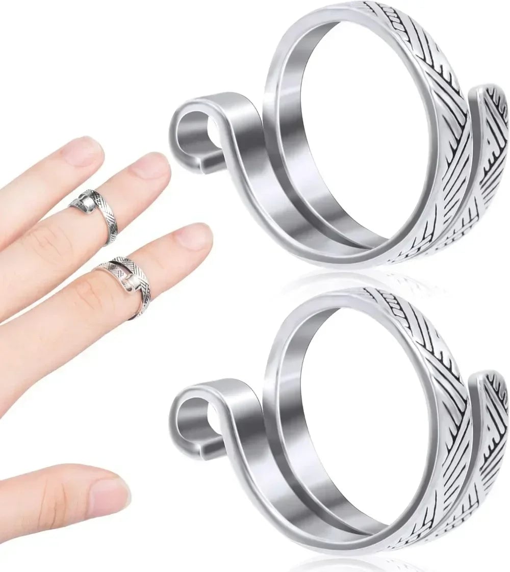Adjustable Cat Ring Yarn Guide - Crochet Tension Control Thimble