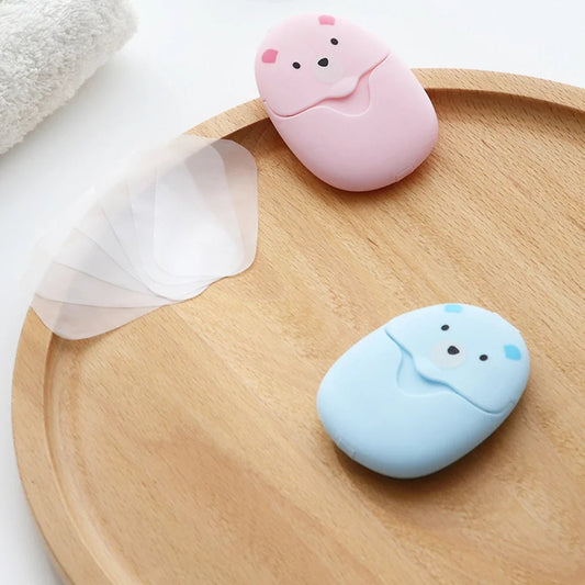 50pcs Water Soluble Paper Soap Sheets Deep Cleansing Sensitive Skin