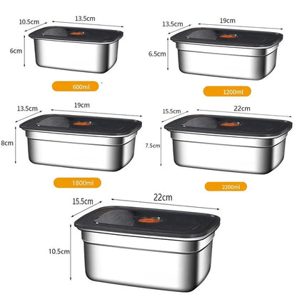 Stainless Steel Bento Box - Leak-proof Camping Lunch Container