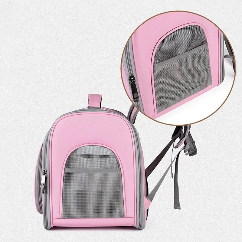 Breathable Pet Carrier Backpack for Cats Dogs - Travel Outdoor Bag