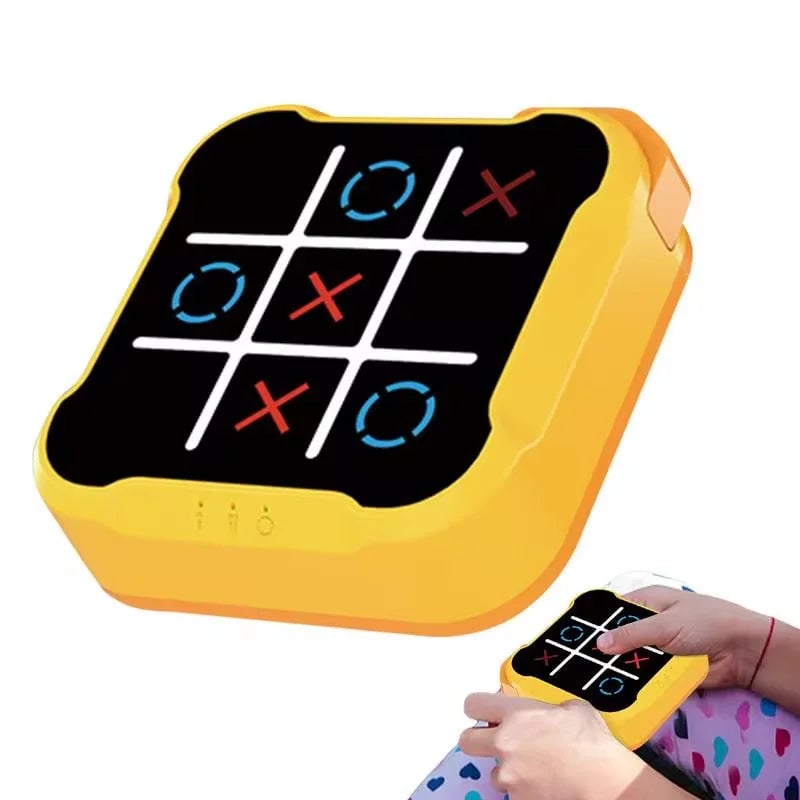 Electronic Tic Tac Toe Chess Game Board Portable Kids Adults