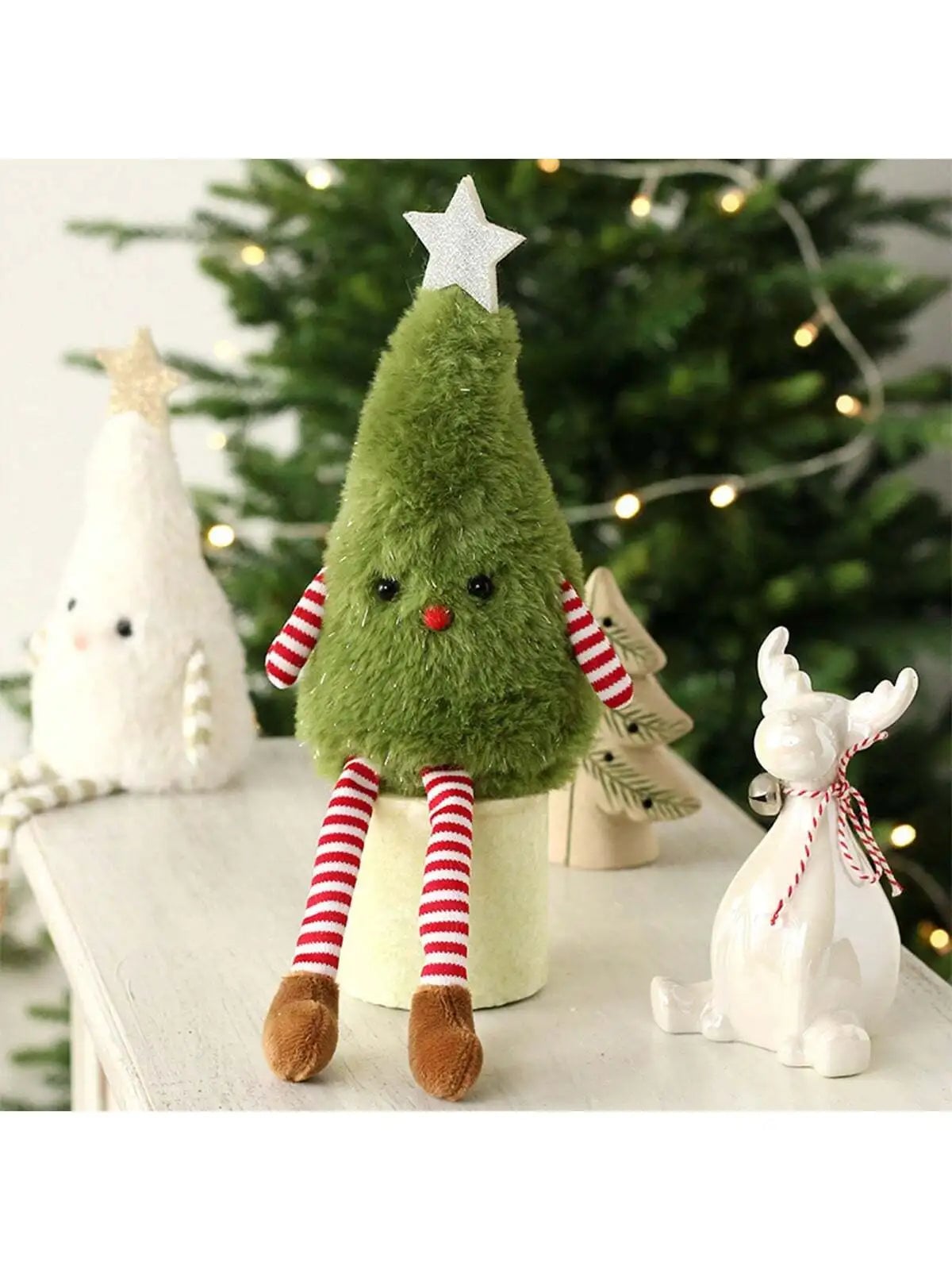 Cute Plush Christmas Tree Doll - Soft Holiday Home Party Decoration