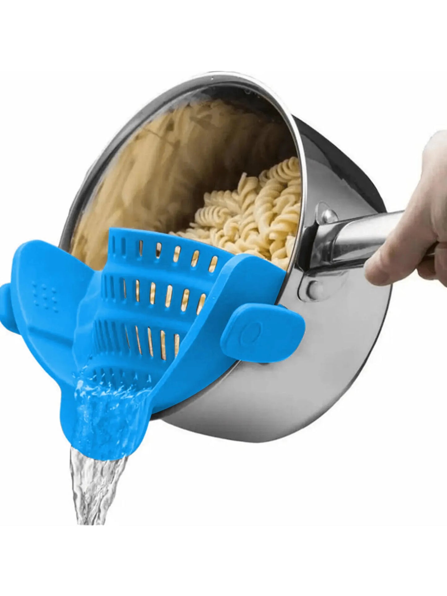 Adjustable Silicone Clip-On Strainer for Pots Pans Bowls - Pasta
