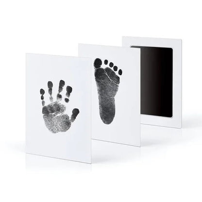Newborn Baby Handprint Footprint Kit Ink Pads Photo Frame Gift