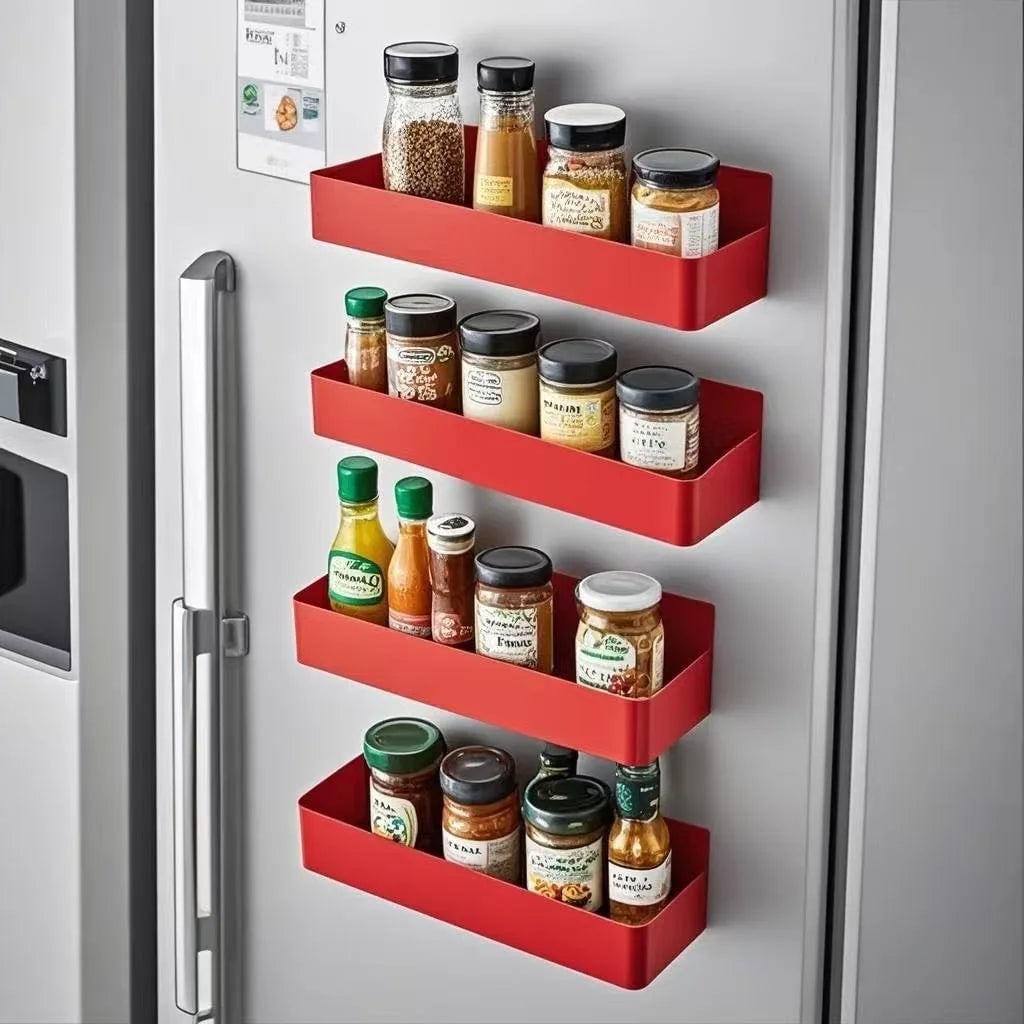 2pc Magnetic Storage Rack Set for Fridge Washing Machine Side Panel