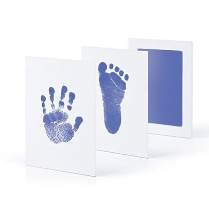Newborn Baby Handprint Footprint Kit Ink Pads Photo Frame Gift