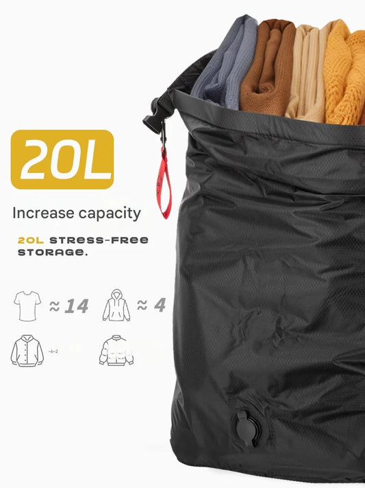 Large Waterproof Vacuum Compression Storage Bag for Travel Luggage