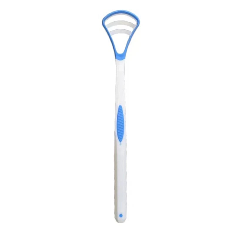 Silicone Tongue Scraper Double-Sided Ergonomic Handle Oral Hygiene
