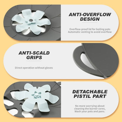 Food Grade Silicone Pot Lid Boil Over Spill Stopper Cover